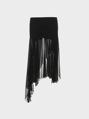 , Y2K skirt styled with a crop top