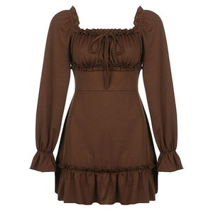 Fairy Grunge Ruffled Mini Dress