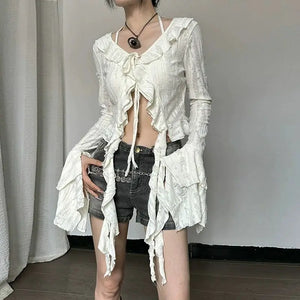 Fairy Grunge Ruffled Top – MAUVSTUDIO®