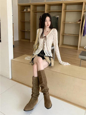 Fairy Grunge Transparent Lace Top