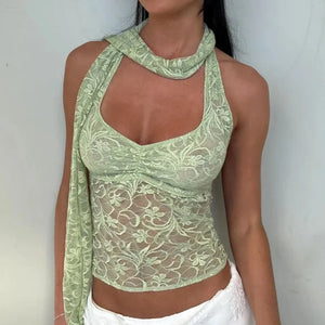 Fairycore Lace Halter Top – MAUVSTUDIO®