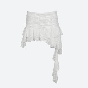 , Y2K skirt styled with a crop top