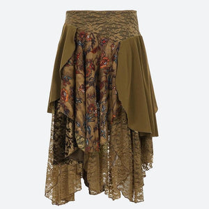 , Y2K skirt styled with a crop top