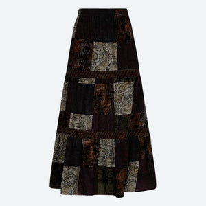 , Y2K skirt styled with a crop top