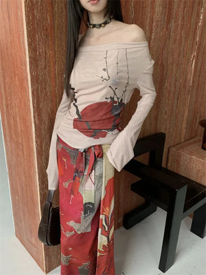 Floral Off Shoulder Top – MAUVSTUDIO®