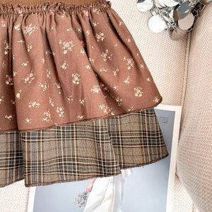 , Y2K skirt styled with a crop top
