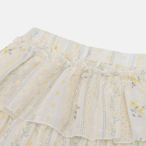 , Y2K skirt styled with a crop top