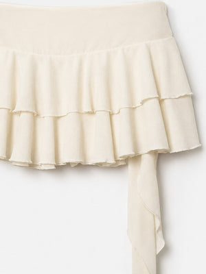 , Y2K skirt styled with a crop top