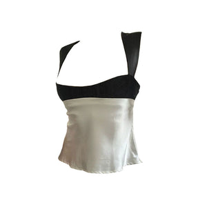 French Maid Satin Top