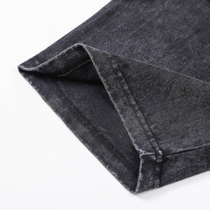 'Gorgon' Acid Washed Graphic Print Cotton T-Shirt