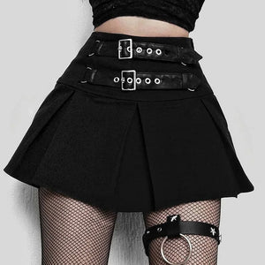, Y2K skirt styled with a crop top