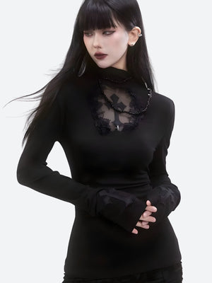 Goth Cross Top – MAUVSTUDIO®