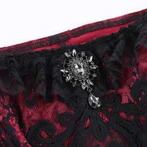 Goth Lace Trim Corset Top – MAUVSTUDIO®