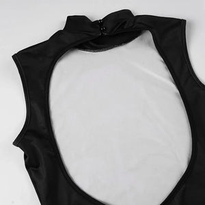 Goth Rose Maxi Dress view 5 | MAUVSTUDIO®