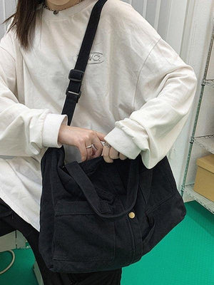 Grand sac à bandoulière Vintage Wash