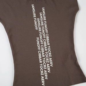 Graphic Printed Slim Fit Top – MAUVSTUDIO®