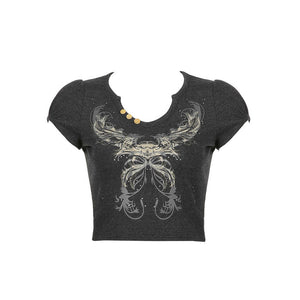 Grunge Aesthetic Crop Top