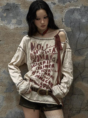 Grunge Cut Out Top – MAUVSTUDIO®