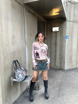 Grunge Harajuku Top – MAUVSTUDIO®