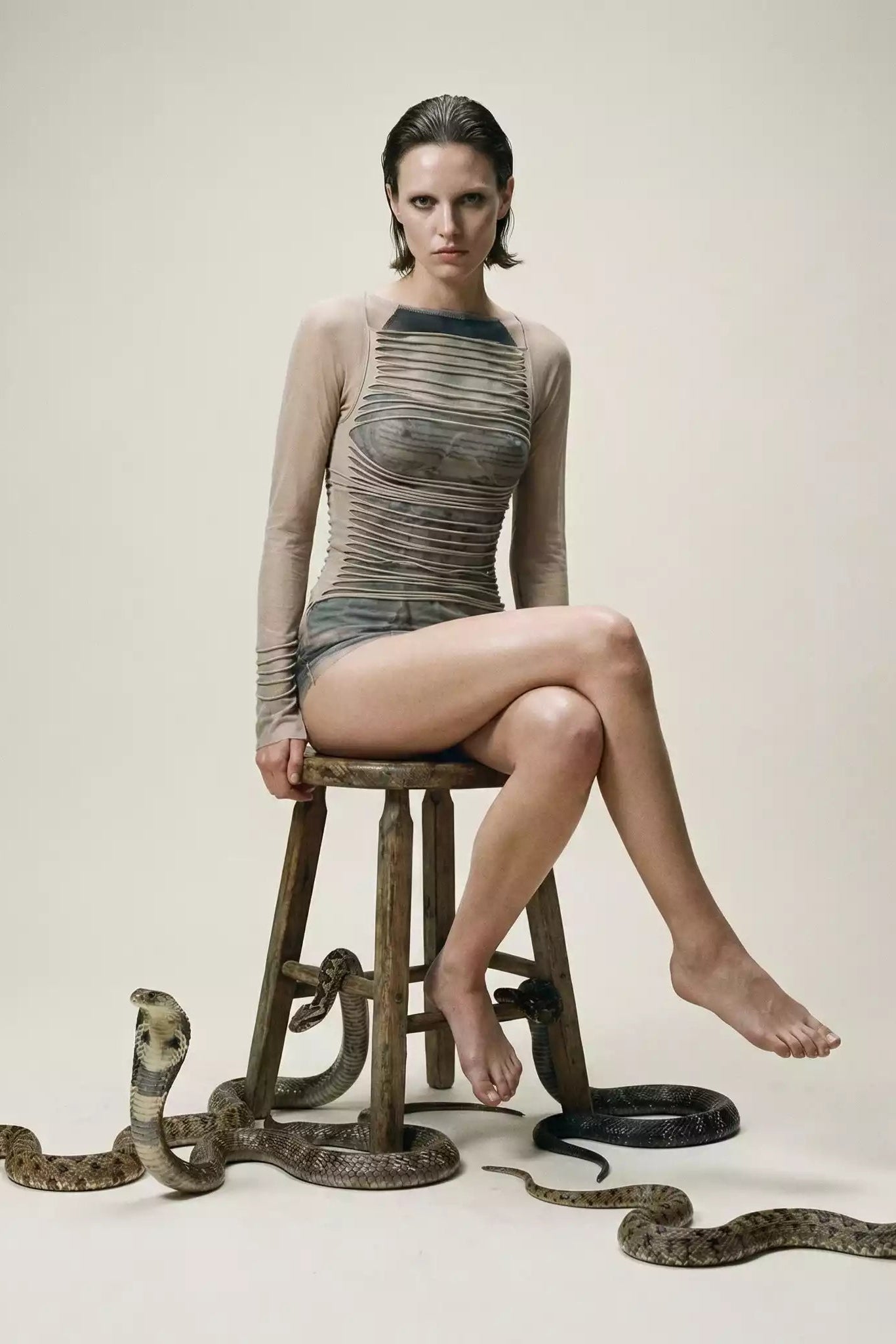 Grunge Layered Sheer Top