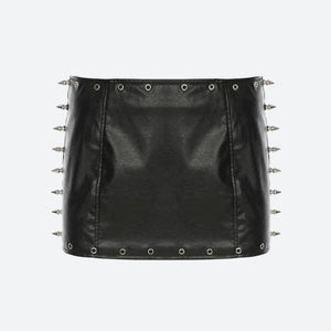 , Y2K skirt styled with a crop top