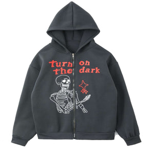 Hoodie zippé Skeleton
