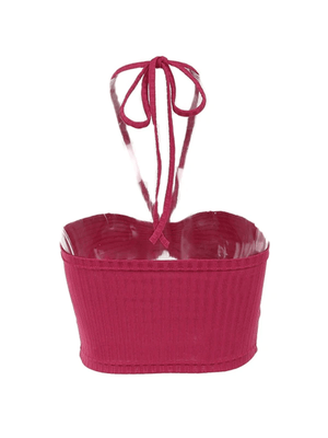 Halter Cutout Cropped Tank Top