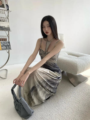 Halter Neck Maxi Dress view 5 | MAUVSTUDIO®