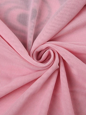 Heart Print See Through Tank Top