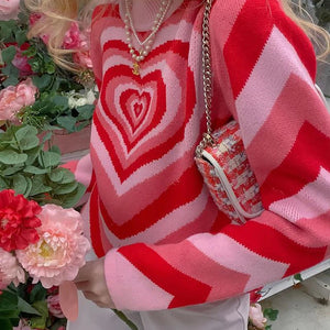 Heart Sweater Y2K