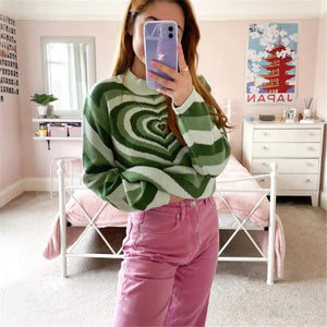 Heart Sweater Y2K