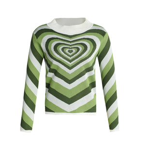 Heart Sweater Y2K