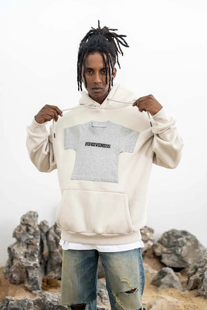 Hoodie avec le Mini Tee Patch en Polaire