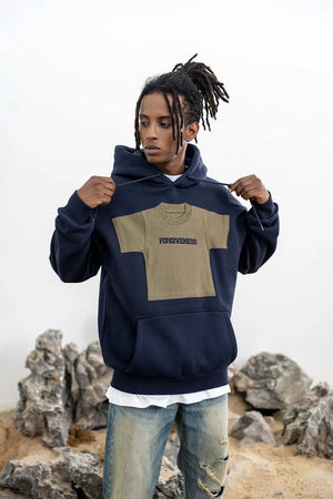 Hoodie avec le Mini Tee Patch en Polaire