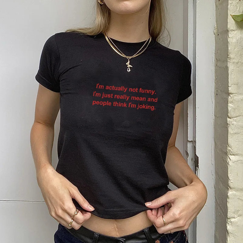 I'm Actually Not Funny Tee – MAUVSTUDIO®