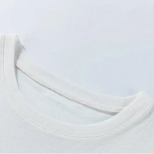 I'm Boring Baby Tee with cropped cut, Y2K baby tee styled with low rise bottoms