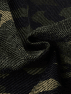 Jean Cargo Camo Baggy à Bretelles Détachables