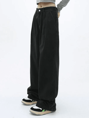 Jean boyfriend baggy plissé années 90