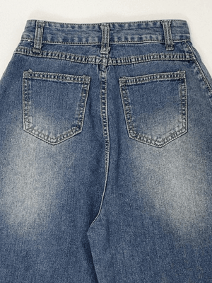 Jean boyfriend délavé Y2K