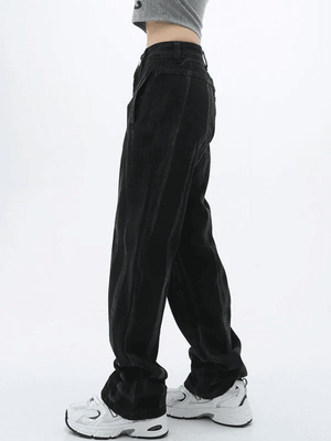 Jean boyfriend noir tie-dye