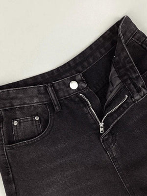 Jean boyfriend noir vintage délavé