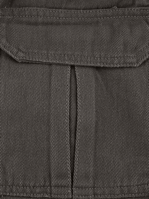 Jean cargo délavé à boucle graphique