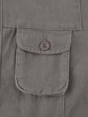 Jean cargo délavé à poches plaquées