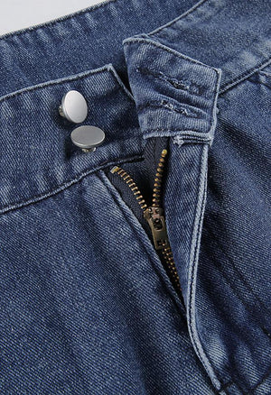 Jean cargo délavé avec poche