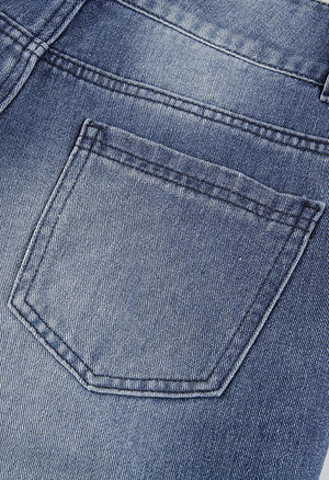 Jean cargo délavé avec poche