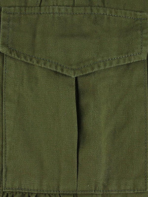 Jean cargo imprimé taille basse