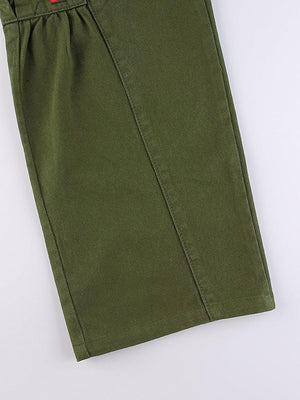 Jean cargo imprimé taille basse