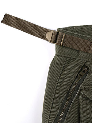 Jean cargo vintage avec poche à boucle