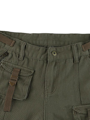 Jean cargo vintage avec poche à boucle