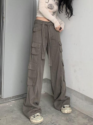 Jean cargo vintage avec poches